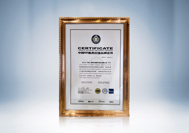 2020年中国500最具价值品牌第111位（品牌价值526.36亿）世界品牌实验室(World-Brand-Lab)